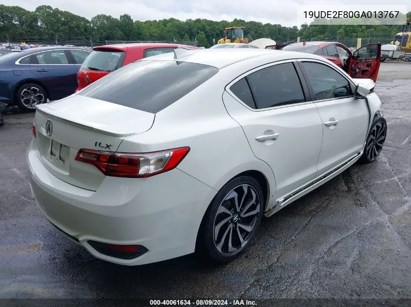 2016 Acura Ilx Premium A-Spec Packages/Technology Plus A-Spec Packages VIN: 19UDE2F80GA013767 Lot: 40061634