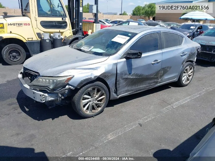 2016 Acura Ilx Premium Package/Technology Plus Package VIN: 19UDE2F76GA021556 Lot: 40234455