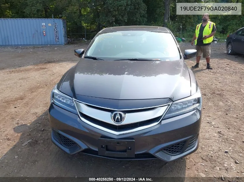 19UDE2F79GA020840 2016 Acura Ilx Premium Package/Technology Plus Package