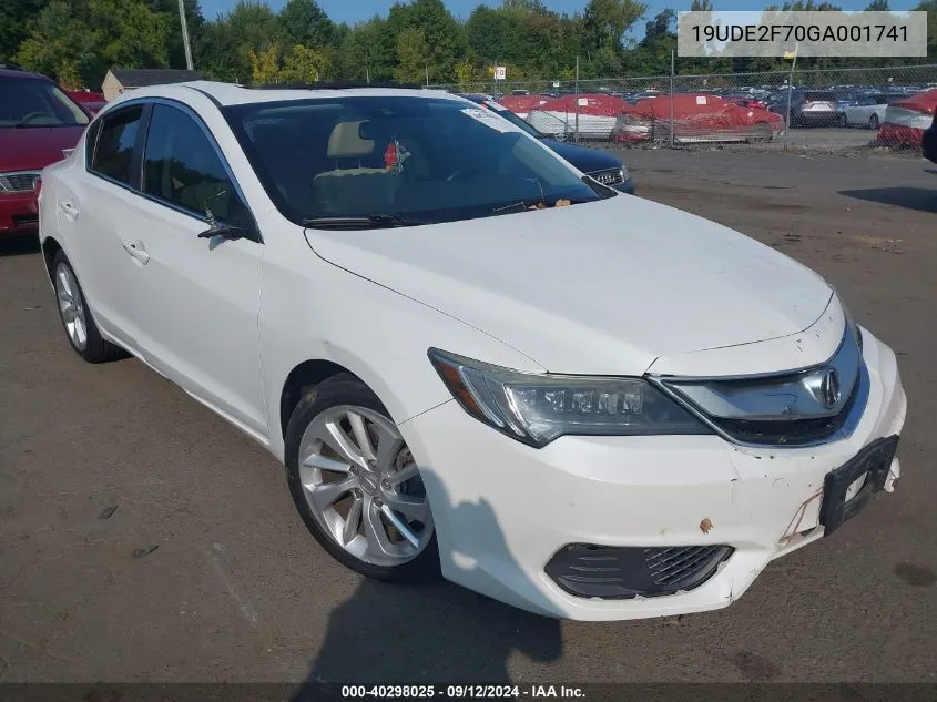 19UDE2F70GA001741 2016 Acura Ilx Premium Package/Technology Plus Package