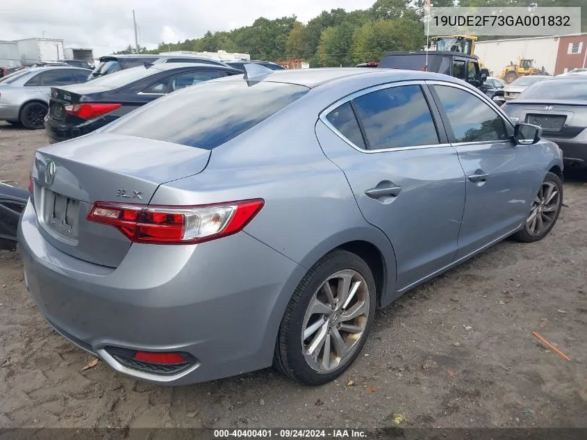 2016 Acura Ilx Premium Package/Technology Plus Package VIN: 19UDE2F73GA001832 Lot: 40400401