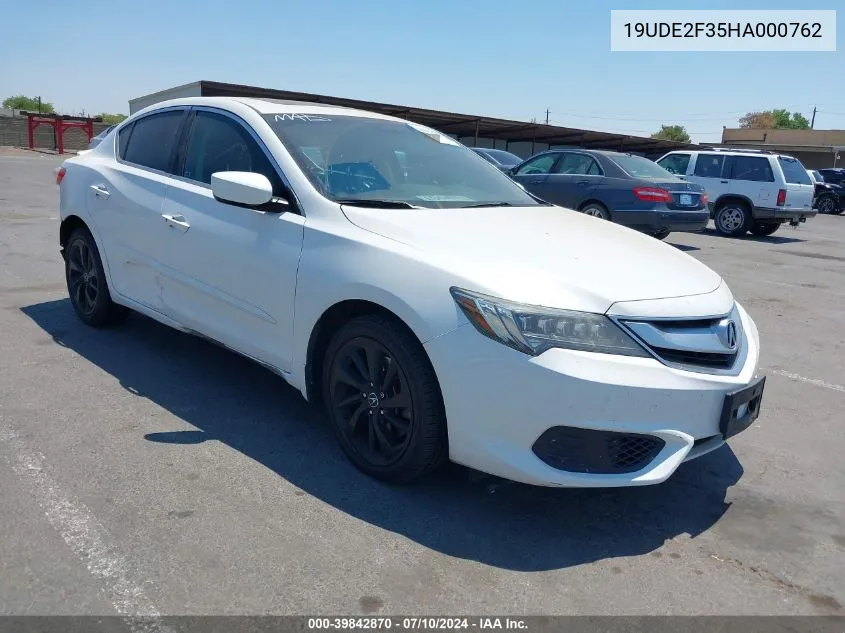 2017 Acura Ilx Acurawatch Plus Package VIN: 19UDE2F35HA000762 Lot: 39842870