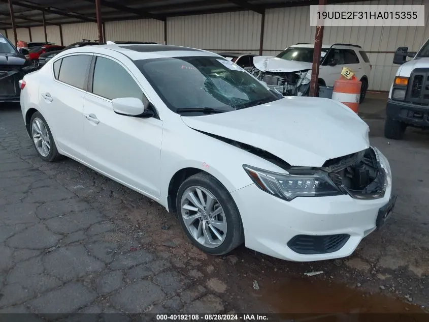 2017 Acura Ilx Acurawatch Plus Package VIN: 19UDE2F31HA015355 Lot: 40192108