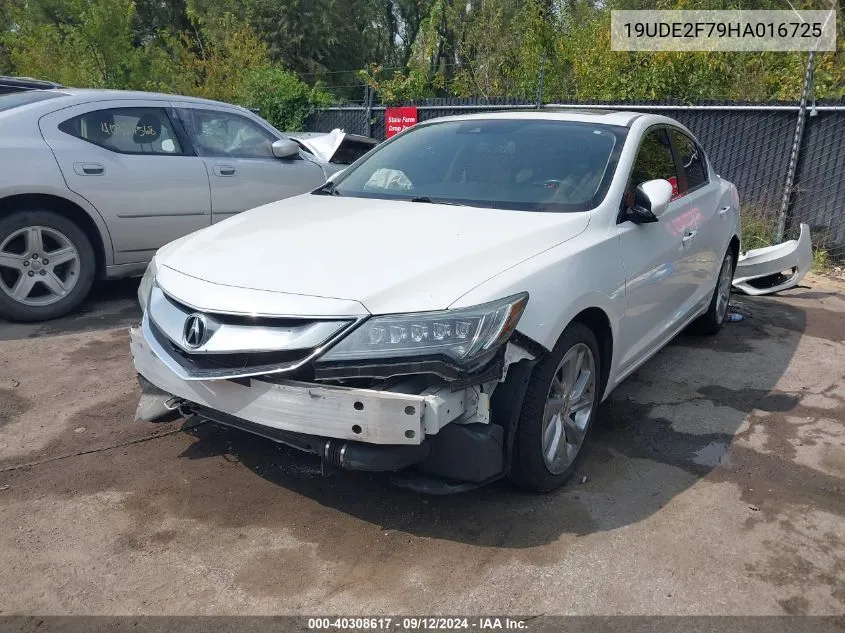 19UDE2F79HA016725 2017 Acura Ilx Premium Package/Technology Plus Package