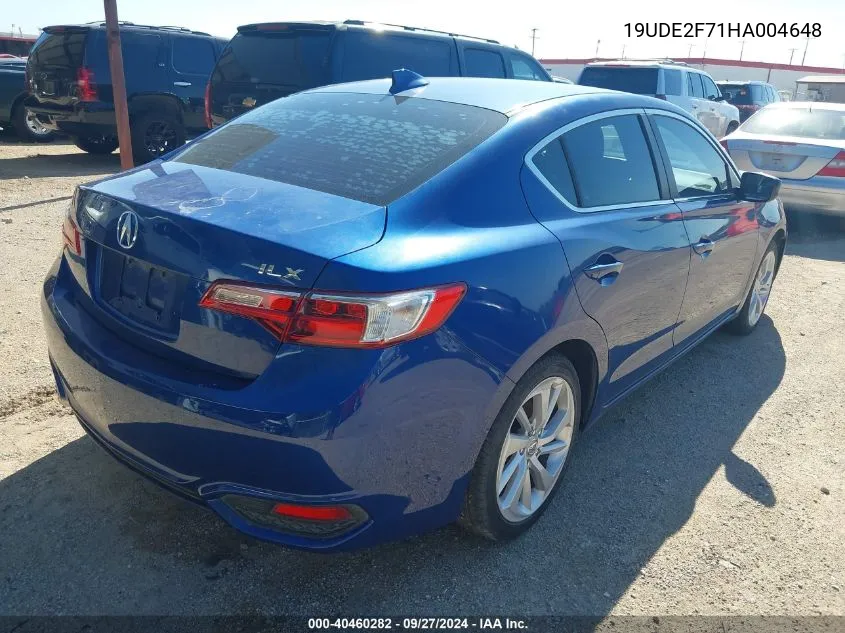 2017 Acura Ilx VIN: 19UDE2F71HA004648 Lot: 40460282