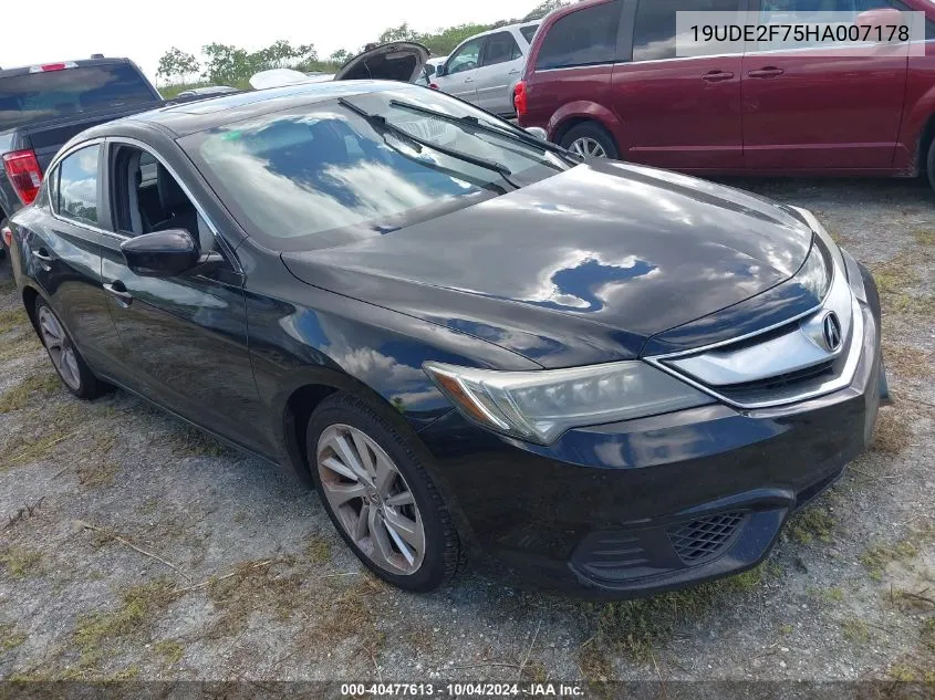 2017 Acura Ilx Premium Package/Technology Plus Package VIN: 19UDE2F75HA007178 Lot: 40477613