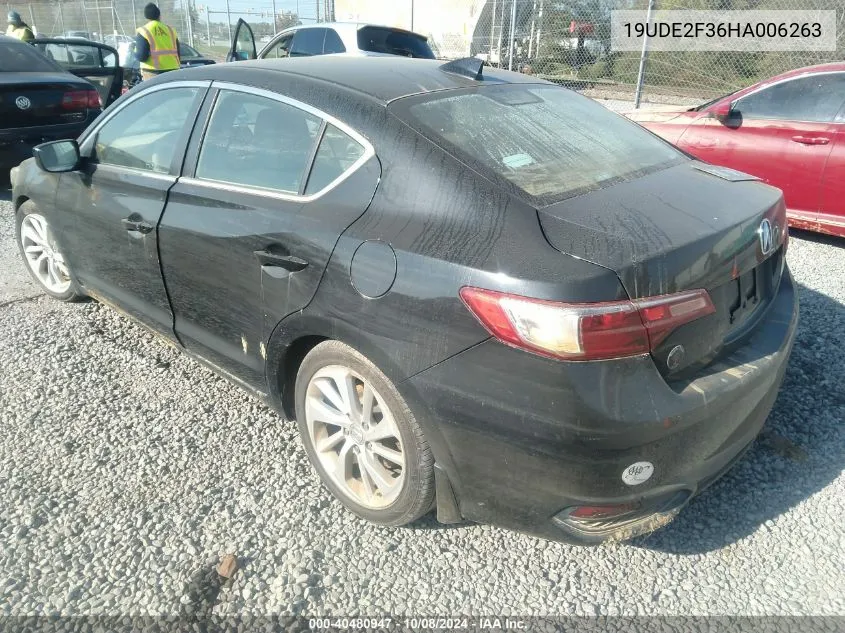 2017 Acura Ilx Acurawatch Plus Package VIN: 19UDE2F36HA006263 Lot: 40480947