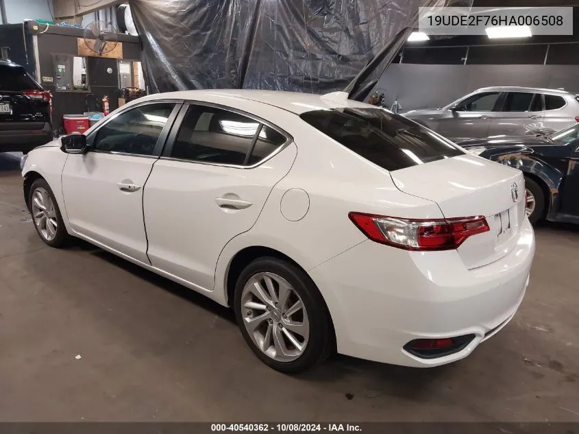 2017 Acura Ilx Premium Package/Technology Plus Package VIN: 19UDE2F76HA006508 Lot: 40540362