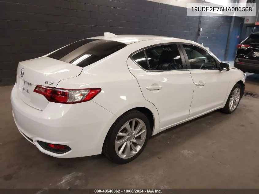 2017 Acura Ilx Premium Package/Technology Plus Package VIN: 19UDE2F76HA006508 Lot: 40540362