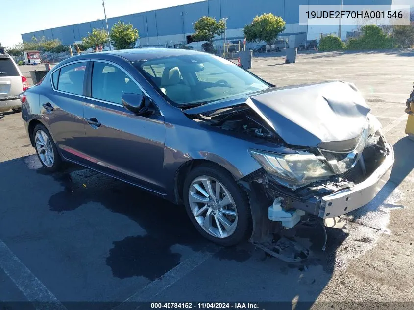 2017 Acura Ilx Premium Package/Technology Plus Package VIN: 19UDE2F70HA001546 Lot: 40784152