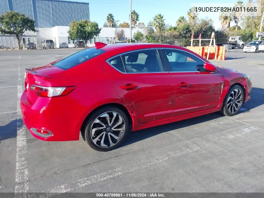 2017 Acura Ilx Premium A-Spec Packages/Technology Plus A-Spec Packages VIN: 19UDE2F82HA011665 Lot: 40789961