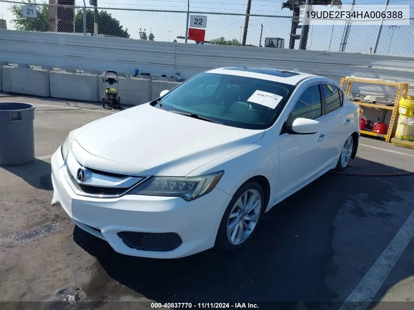 2017 Acura Ilx Acurawatch Plus Package VIN: 19UDE2F34HA006388 Lot: 40837770