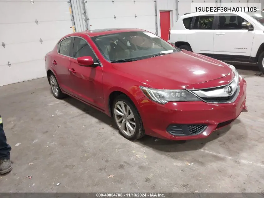 2017 Acura Ilx Acurawatch Plus Package VIN: 19UDE2F38HA011108 Lot: 40854705