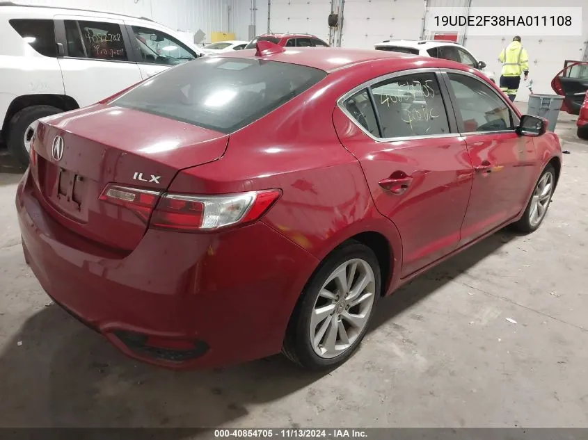 2017 Acura Ilx Acurawatch Plus Package VIN: 19UDE2F38HA011108 Lot: 40854705