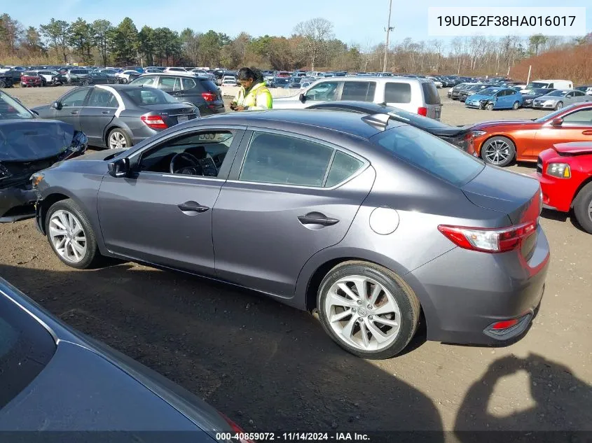 2017 Acura Ilx Acurawatch Plus Package VIN: 19UDE2F38HA016017 Lot: 40859072