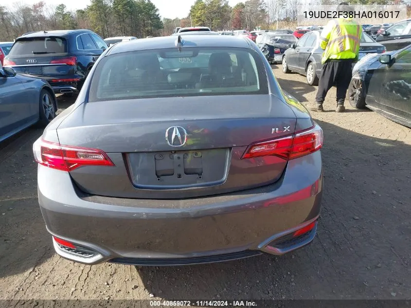 2017 Acura Ilx Acurawatch Plus Package VIN: 19UDE2F38HA016017 Lot: 40859072