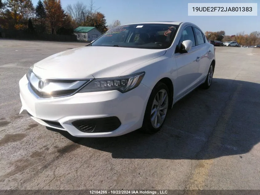 2018 Acura Ilx VIN: 19UDE2F72JA801383 Lot: 12104285