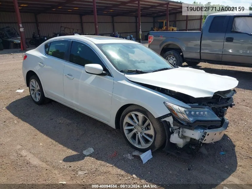 19UDE2F71JA002159 2018 Acura Ilx Premium/Technology