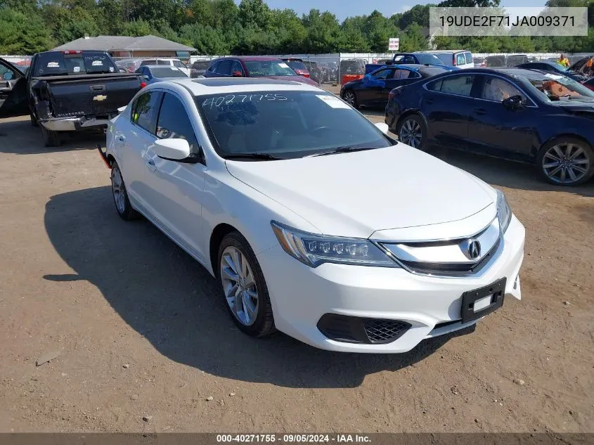 2018 Acura Ilx VIN: 19UDE2F71JA009371 Lot: 40271755