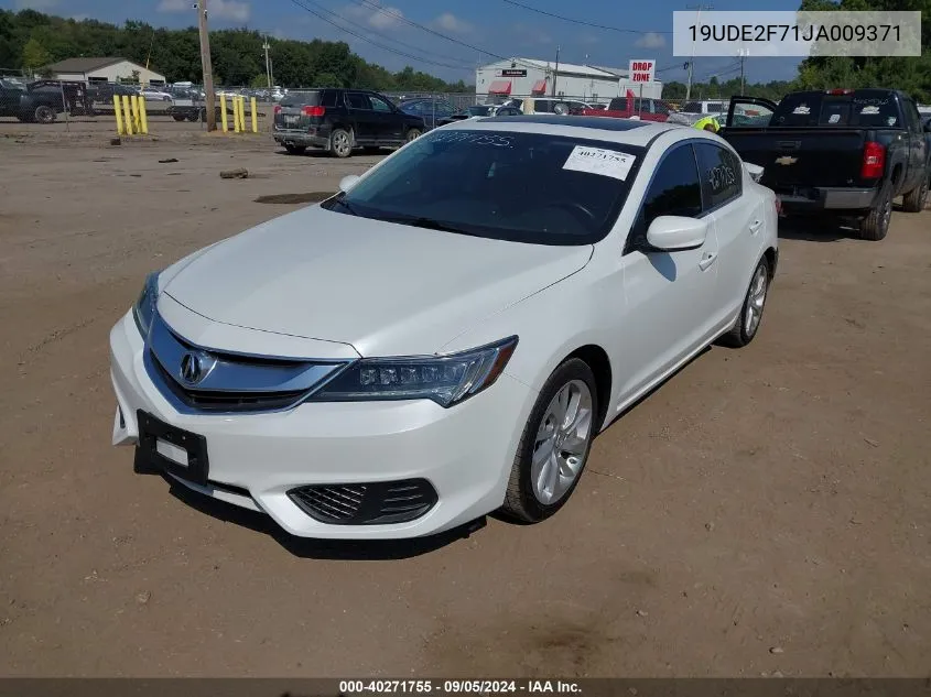 2018 Acura Ilx VIN: 19UDE2F71JA009371 Lot: 40271755