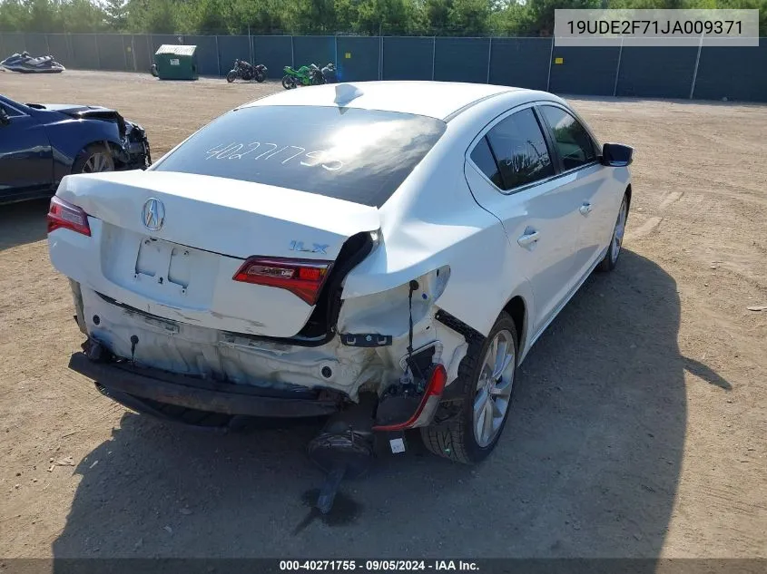 2018 Acura Ilx VIN: 19UDE2F71JA009371 Lot: 40271755