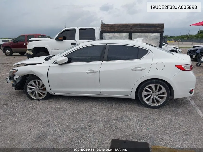 2018 Acura Ilx Base Watch Plus VIN: 19UDE2F33JA005898 Lot: 40294451