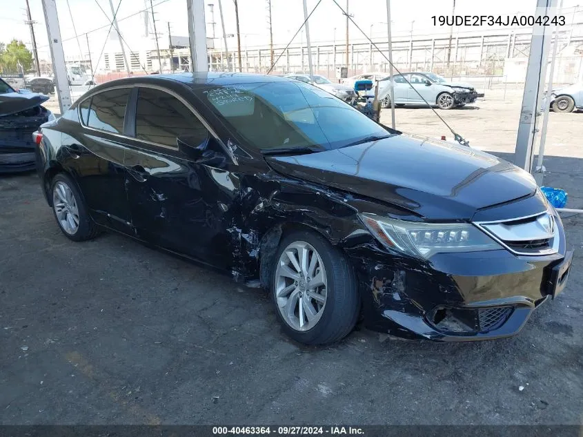 2018 Acura Ilx Acurawatch Plus Package VIN: 19UDE2F34JA004243 Lot: 40463364