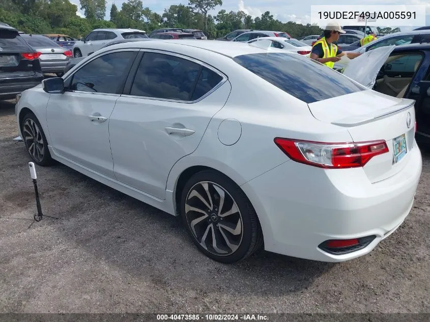 2018 Acura Ilx Special Edition VIN: 19UDE2F49JA005591 Lot: 40473585