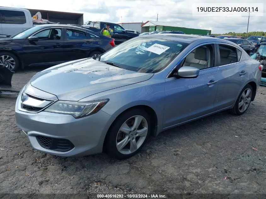 2018 Acura Ilx Acurawatch Plus Package VIN: 19UDE2F33JA006114 Lot: 40516292