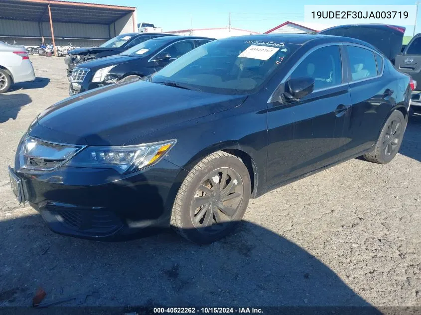 2018 Acura Ilx Acurawatch Plus Package VIN: 19UDE2F30JA003719 Lot: 40522262