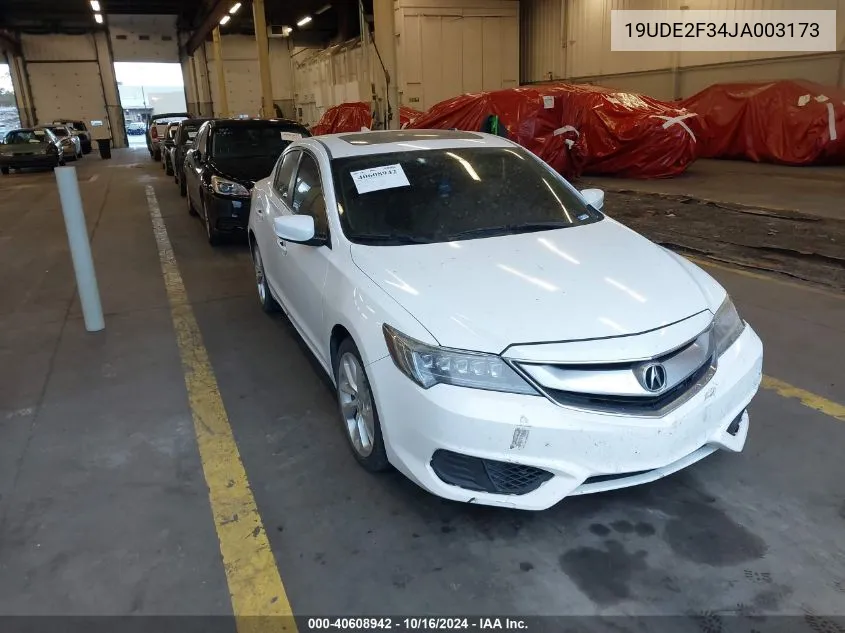 2018 Acura Ilx Acurawatch Plus Package VIN: 19UDE2F34JA003173 Lot: 40608942