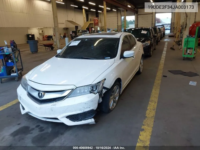 2018 Acura Ilx Acurawatch Plus Package VIN: 19UDE2F34JA003173 Lot: 40608942