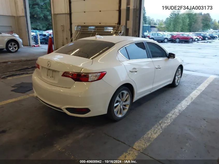 2018 Acura Ilx Acurawatch Plus Package VIN: 19UDE2F34JA003173 Lot: 40608942