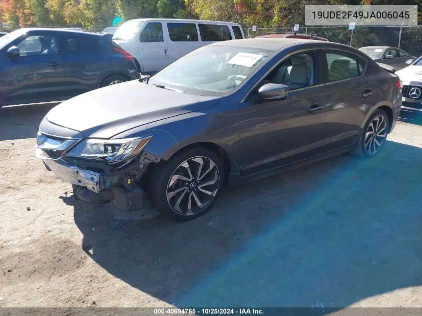 2018 Acura Ilx Special Edition VIN: 19UDE2F49JA006045 Lot: 40694765