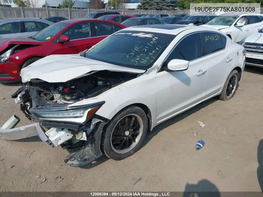 19UDE2F75KA801508 2019 Acura Ilx