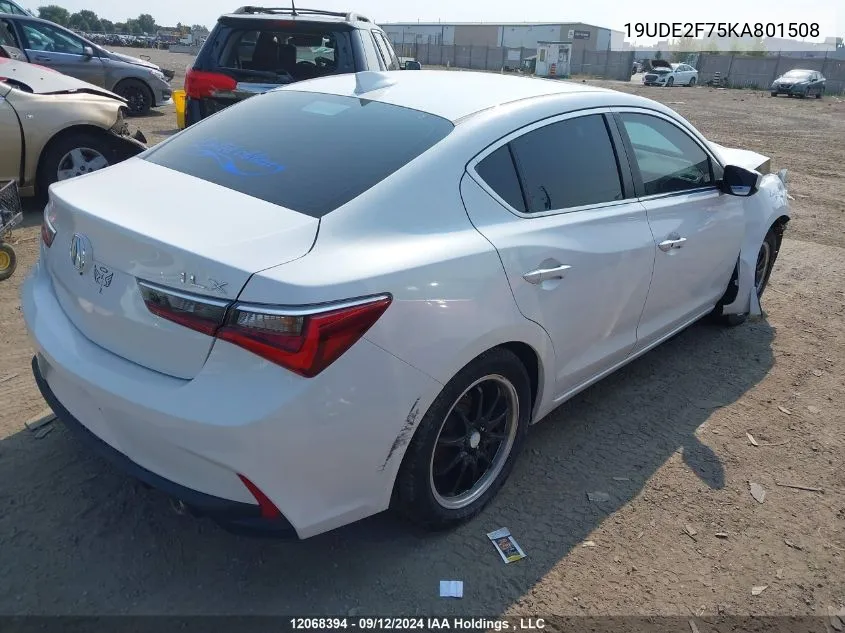 19UDE2F75KA801508 2019 Acura Ilx