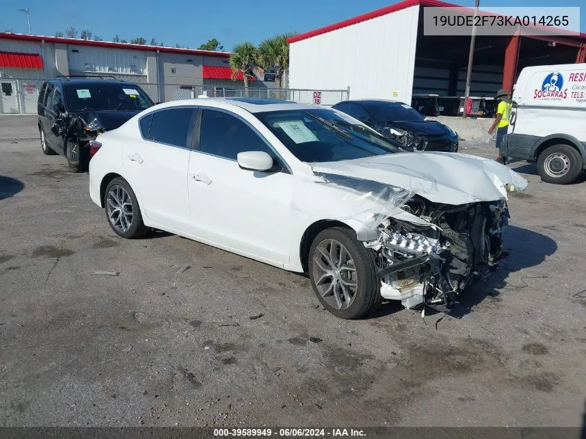 2019 Acura Ilx VIN: 19UDE2F73KA014265 Lot: 39589949