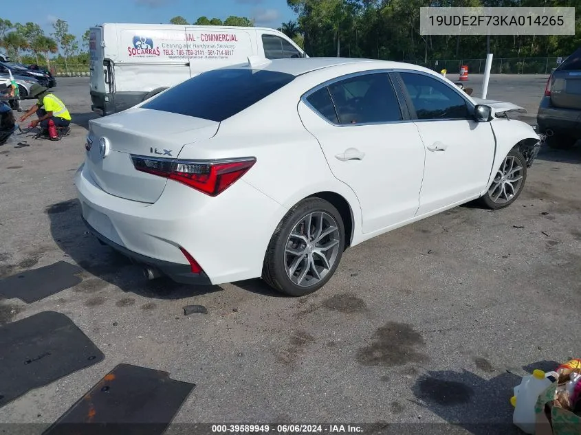 2019 Acura Ilx VIN: 19UDE2F73KA014265 Lot: 39589949