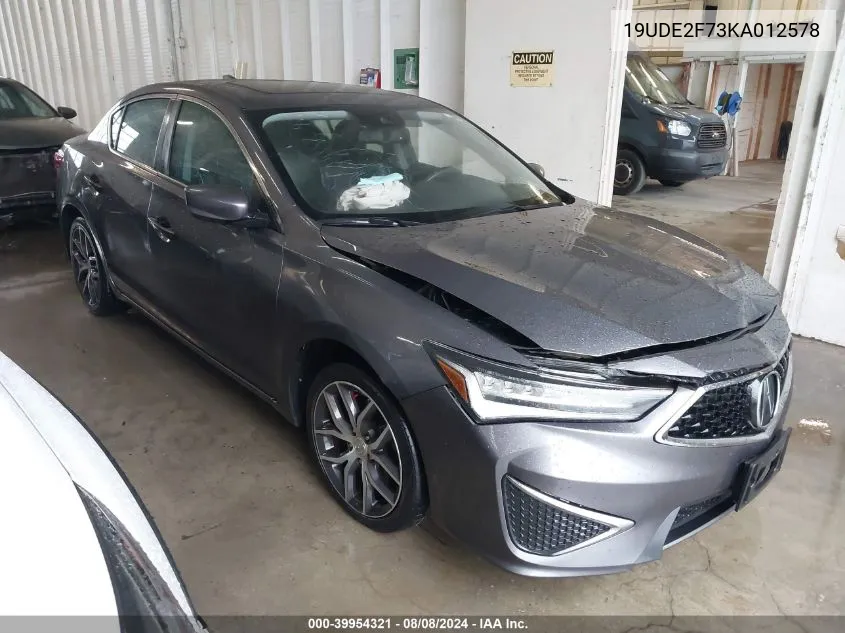 19UDE2F73KA012578 2019 Acura Ilx Premium Package/Technology Package