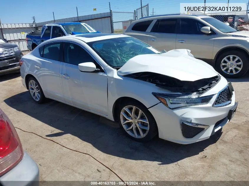 19UDE2F32KA011239 2019 Acura Ilx