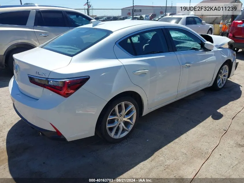 2019 Acura Ilx VIN: 19UDE2F32KA011239 Lot: 40163703