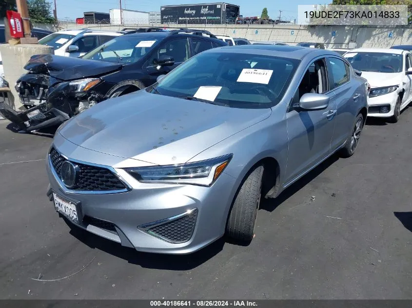 2019 Acura Ilx Premium Package/Technology Package VIN: 19UDE2F73KA014833 Lot: 40186641