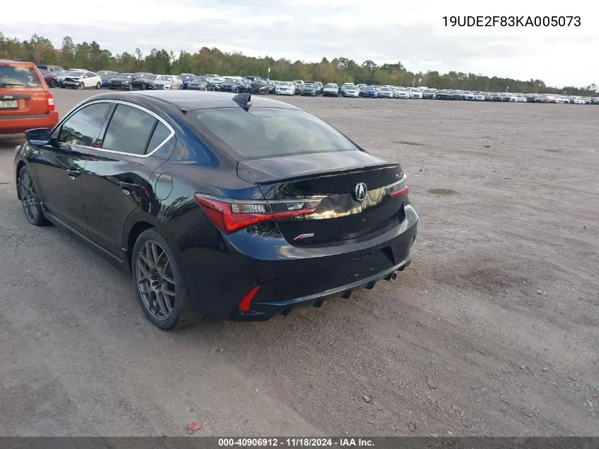 2019 Acura Ilx Premium A-Spec Packages/Technology A-Spec Packages VIN: 19UDE2F83KA005073 Lot: 40906912