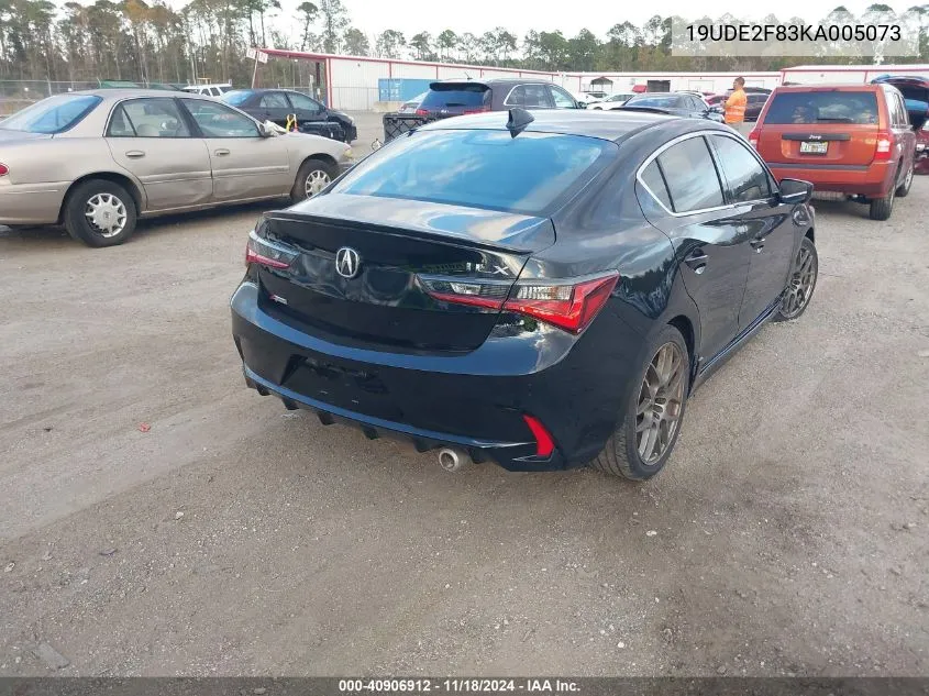 2019 Acura Ilx Premium A-Spec Packages/Technology A-Spec Packages VIN: 19UDE2F83KA005073 Lot: 40906912