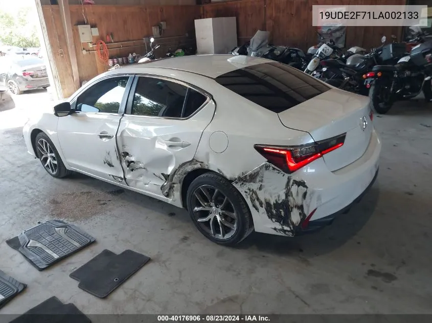 2020 Acura Ilx Premium Package/Technology Package VIN: 19UDE2F71LA002133 Lot: 40176906