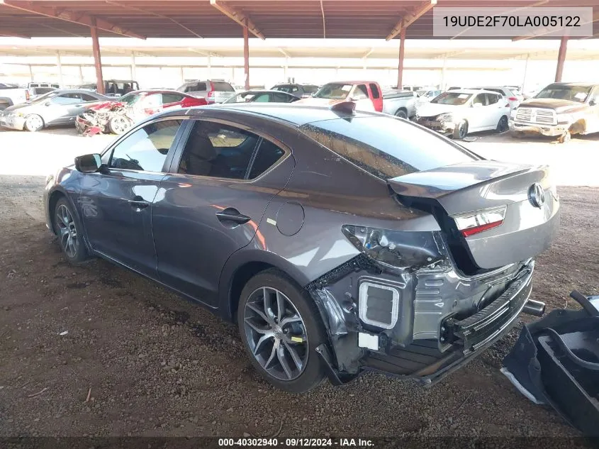 19UDE2F70LA005122 2020 Acura Ilx Premium/Technology