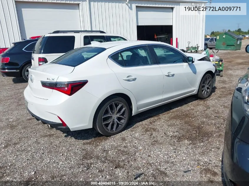 2020 Acura Ilx Premium Package/Technology Package VIN: 19UDE2F72LA009771 Lot: 40404015