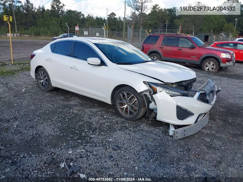 2020 Acura Ilx Premium Package/Technology Package VIN: 19UDE2F73LA004532 Lot: 40783862