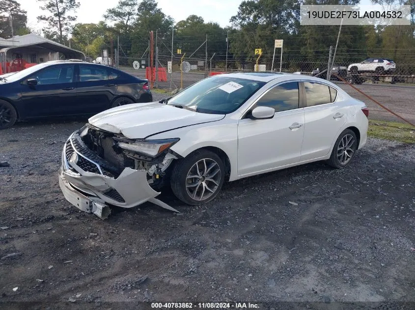 2020 Acura Ilx Premium Package/Technology Package VIN: 19UDE2F73LA004532 Lot: 40783862