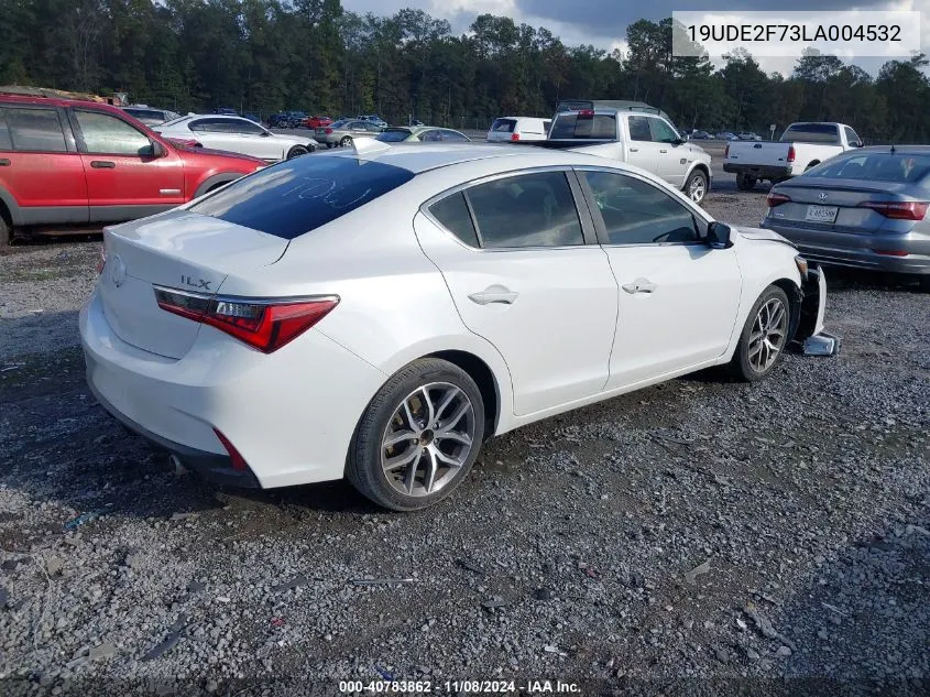 2020 Acura Ilx Premium Package/Technology Package VIN: 19UDE2F73LA004532 Lot: 40783862